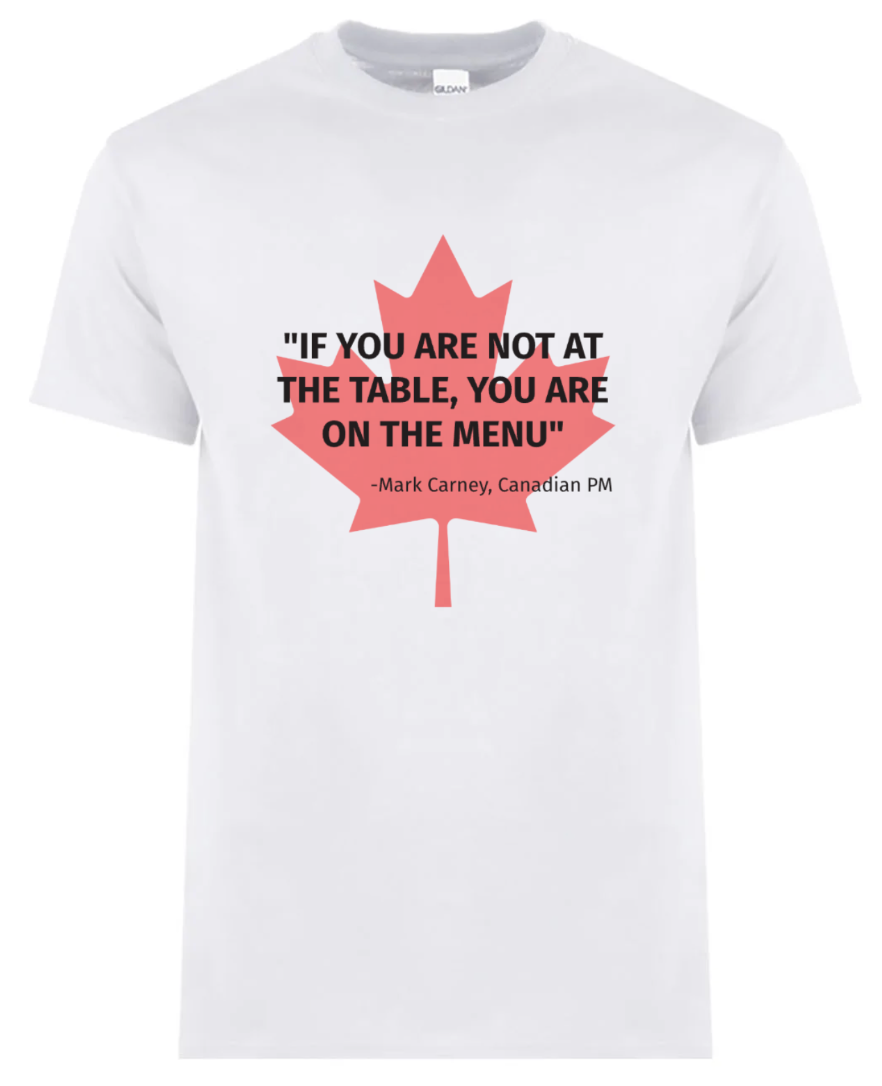 "If you are not at the table, you are on the menu" - Canadian PM Mark Carney