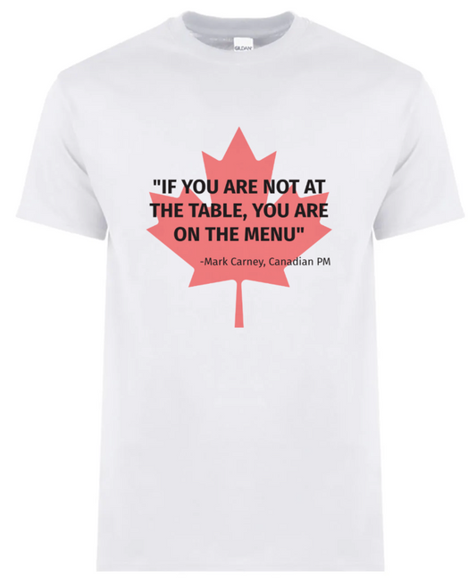 "If you are not at the table, you are on the menu" - Canadian PM Mark Carney